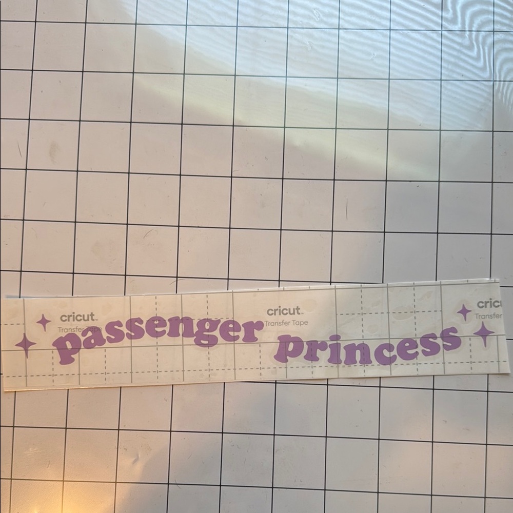 Cricut Lavender 'Passenger Princess' Transfer Tape